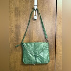 Matt & Nat Green Vegan Leather Laptop Bag